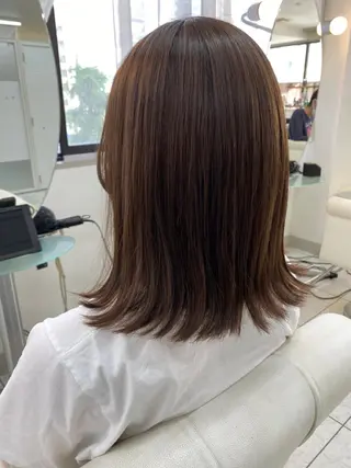 セミロング カラー ヘアアレンジ ナカジマ ボブ/レイヤーのヘアスタイル