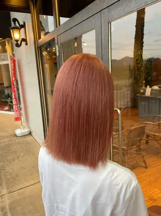 セミロング カラー 鵜飼 真伍のヘアスタイル