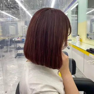 セミロング カラー ヘアアレンジ mai🍑暖色カラー /レイヤー💖のヘアスタイル