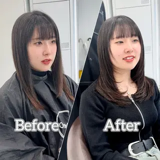 ミディアム カラー ブリーチなし/レイヤ ー特化🌈Tommyのヘアスタイル