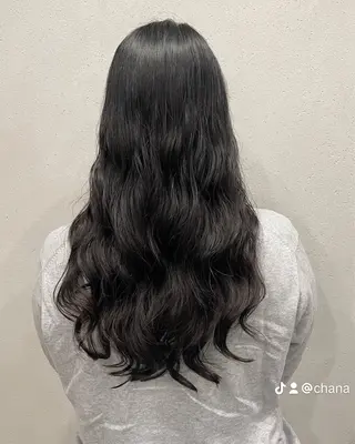 セミロング カラー パーマ 表参道🌿赤み消し カラー/チナツのヘアスタイル