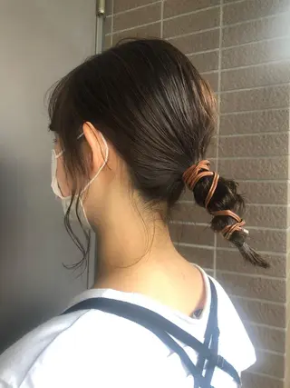 ミディアム カラー パーマ ヘアアレンジ リリー /Men's/パーマのヘアスタイル