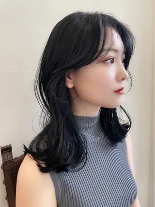 セミロング カラー 柔らか質感/髪質改善 ⚡️Ren⚡のヘアスタイル