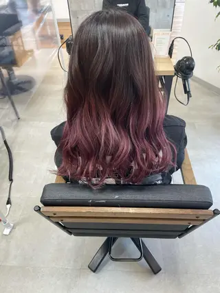 ロング カラー 宮崎 千夏のヘアスタイル