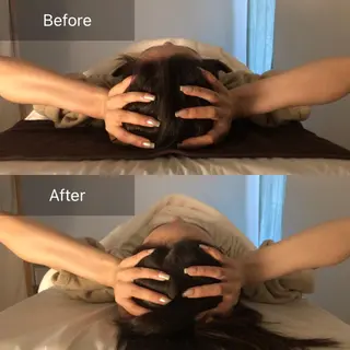 ミディアム カラー パーマ ヘアアレンジ メンズ ネイル マツエク・マツパ 頭痛•小顔専門 温ヘッド【jiu】のエステ・リラクイメージ