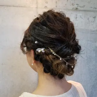 ヘアアレンジ 谷 結奈のヘアスタイル