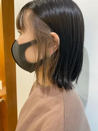 ミディアム カラー 砂原 ひよりのヘアスタイル