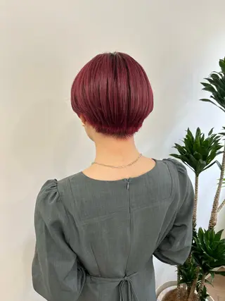 ショート カラー パーマ ヘアアレンジ メンズ キッズ ネイル マツエク・マツパ アイブロウ HIROKO / 透明感暖色カラー🎀のヘアスタイル