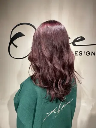 セミロング カラー 艶感/レイヤーカット 🌐Taketoのヘアスタイル