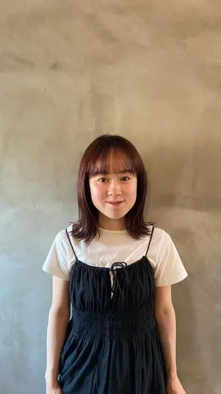 ミディアム カラー 透明感カラー 🦙なりたりみのヘアスタイル
