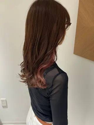 セミロング 透明感カラー/ 髪質改善/裏田 遊のヘアスタイル