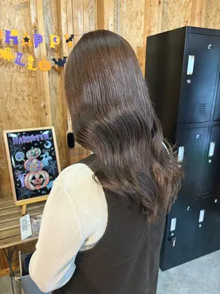 カラー まろみ暖色×ボブ ×chia🕯のヘアスタイル