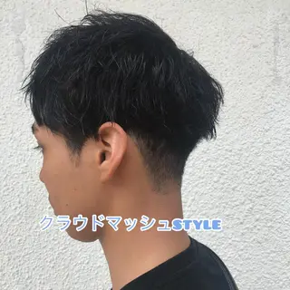 ショート カラー パーマ メンズ ニュアンスパーマ/ レイヤー/茶屋町のヘアスタイル