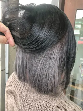 カラー ダブルスキルエクステ /羽エクステ白石宇由のヘアスタイル