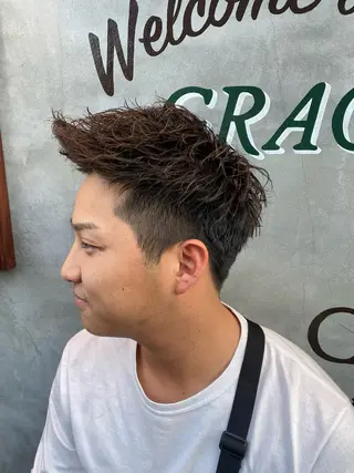 ショート パーマ メンズ メンズカット/パーマ 福島区SOSOのヘアスタイル