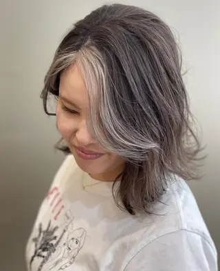 ミディアム カラー 杉田 健太のヘアスタイル