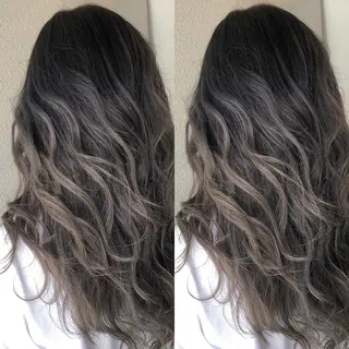 ミディアム カラー あさだ しゅうたろうのヘアスタイル