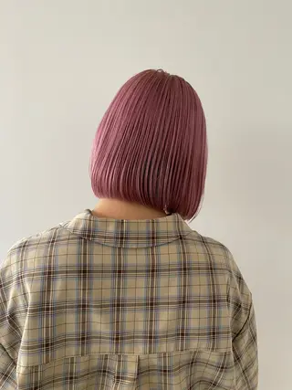 ミディアム 小顔レイヤー×コンパ クトボブ/林隆平のヘアスタイル