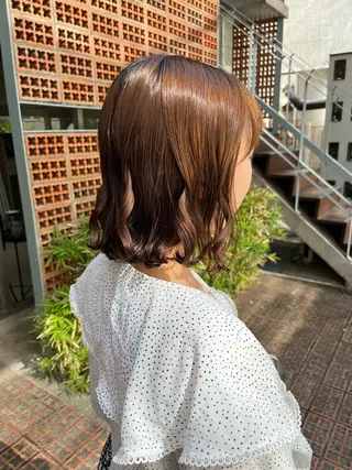 ショート パーマ ロングパーマ木村 ボブパーマのヘアスタイル