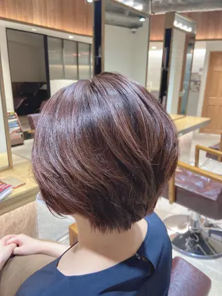 ショート カラー ヘアアレンジ レイヤー×ヘッドスパ *保田遥*のヘアスタイル