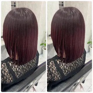 ミディアム 🦋ハイトーン🦋 石山 希理🦋のヘアスタイル