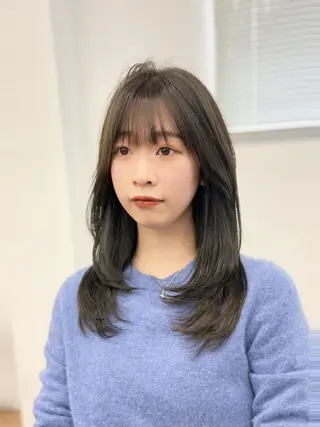 ロング カラー パーマ ヘアアレンジ メンズ キッズ ネイル マツエク・マツパ アイブロウ 渋谷レイヤーカット❌ 縮毛矯正専門/武田涼のヘアスタイル