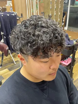 ショート パーマ メンズ 山際勇策 /岐阜美容師のヘアスタイル