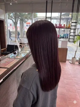 セミロング カラー ヘアアレンジ 艶髪🪄透明感カラー 井戸大喜のヘアスタイル