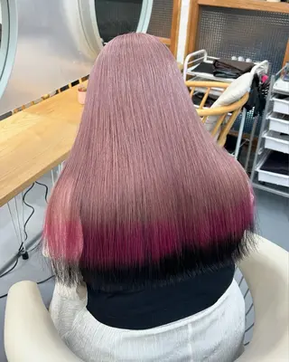 ロング カラー 💜Noa /艶髪ハイトーン💫のヘアスタイル