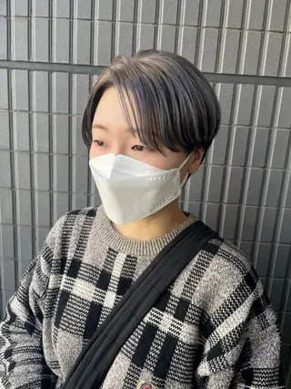 ショート カラー メンズ 野町好花 レイヤー/髪質改善のヘアスタイル