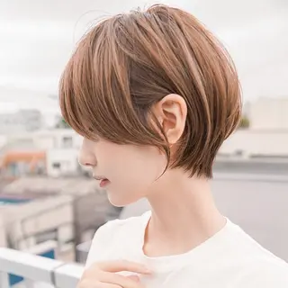 ショート カラー 岡安優太 顔まわり似合せが得意のヘアスタイル