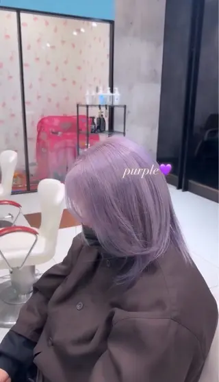 ミディアム ハイトーンカラー✨️ 艶カラー特化Amiのヘアスタイル