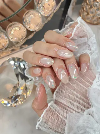 ネイル 23時まで❤︎韓国、 ワンホンネイルのネイルデザイン