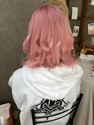 ミディアム エクステ・髪質改善・ ブリーチ・吉田大介のヘアスタイル