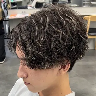 ミディアム カラー ヘアアレンジ メンズ fifth 石川 凪のヘアスタイル