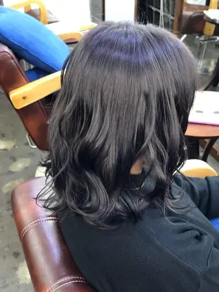 ミディアム カラー 【艶髪×韓国風】 毛流れ職人 RYOのヘアスタイル