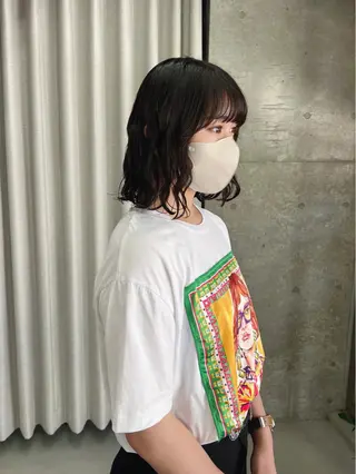 パーマ ボブパーマコテ巻き風 パーマNo1深江秀平のヘアスタイル