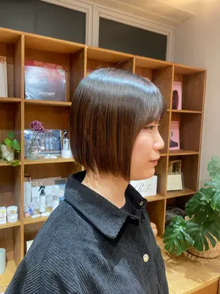 ショート 艶カラー/縮毛矯正 🩰chihiroのヘアスタイル