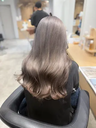 ロング カラー 巻ける髪質改善🫧ハ イライト/永田汰伊智のヘアスタイル