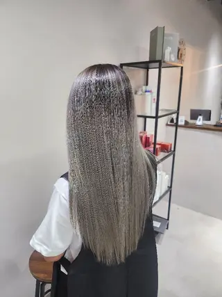 ロング カラー 金田 拓也のヘアスタイル