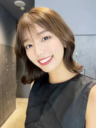ミディアム カラー ITbyALBUM 中野店のヘアスタイル