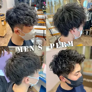 ショート パーマ ハイトーンデザイン カラー特化🌟木下のヘアスタイル