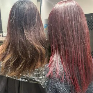 カラー ルシ🎨/ハイトーン デザイン/髪質改善のヘアスタイル
