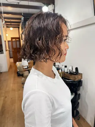 ショート パーマ 【pejite】 Hinanoのヘアスタイル