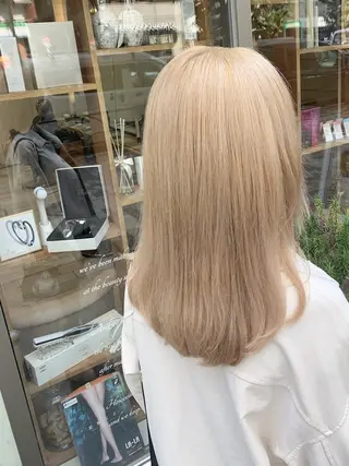 セミロング カラー 渋谷/韓国風 西原直樹のヘアスタイル