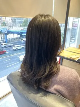 ロング ヘアアレンジ パーマ カラー ヘアケア特化型サロン newi 梅田のヘアスタイル