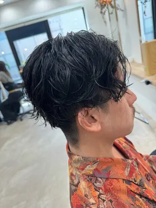 ショート パーマ メンズ 髪質改善/縮毛矯正 /メンズパーマ川田のヘアスタイル