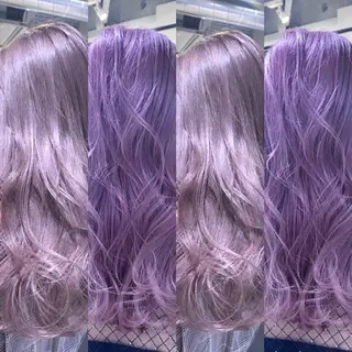 セミロング カラー ヘアアレンジ 🧸ブリーチ特化/前 髪/しょうじりか🎀のヘアスタイル