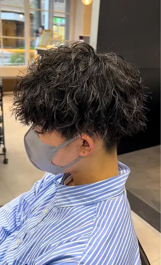 ショート パーマ メンズ 🦩パーマン🦩佐藤 航太のヘアスタイル