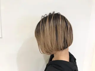 ショート カラー カラーモデル募集中 美容室ハピスのヘアスタイル